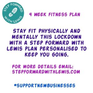 Lockdown four week fitness plan