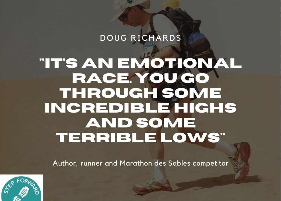 Running Tales Podcast: Doug Richards: How one runner went from being out of breath climbing the stairs to the Marathon des Sables