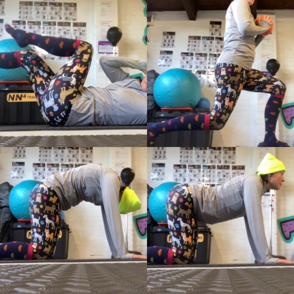 Michelle exercising