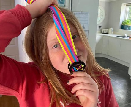 Autism medal finisher