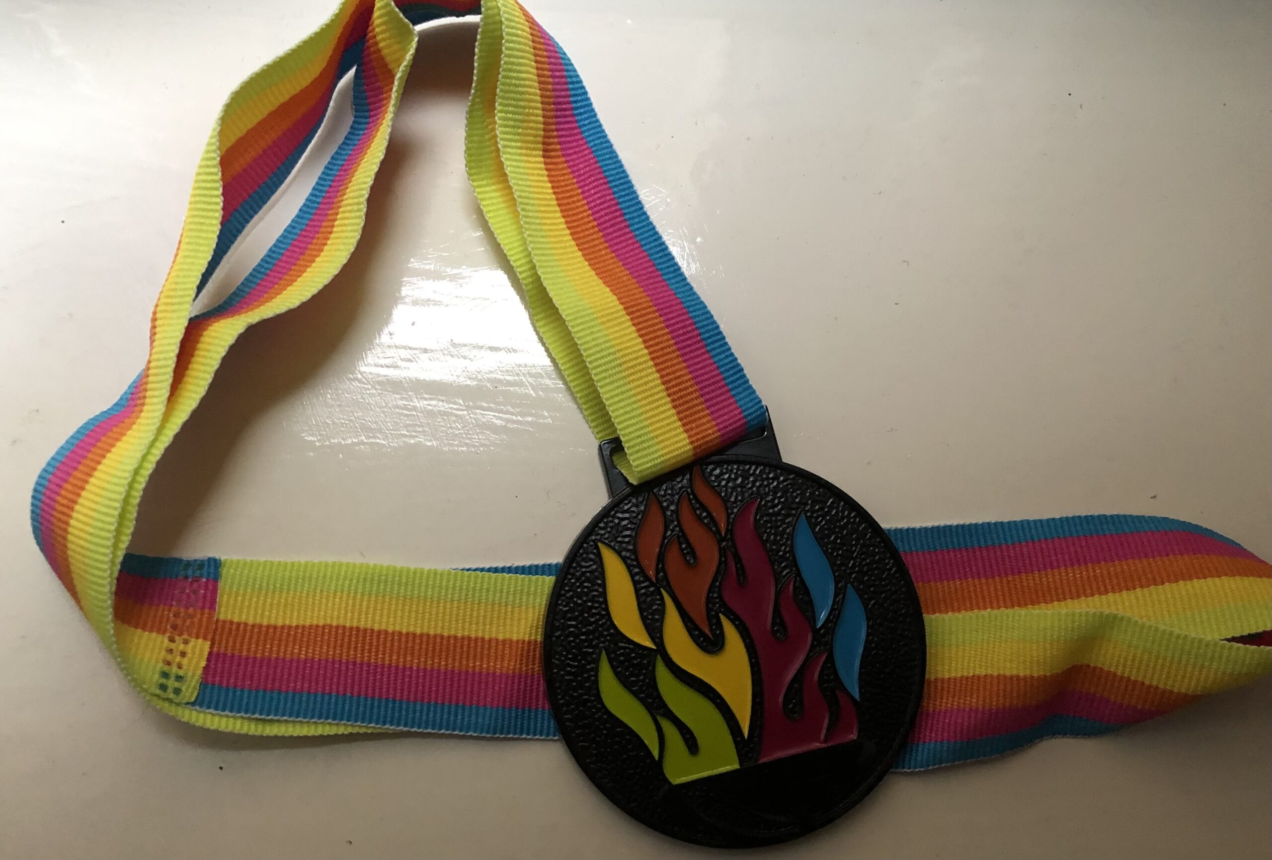 August virtual race medal