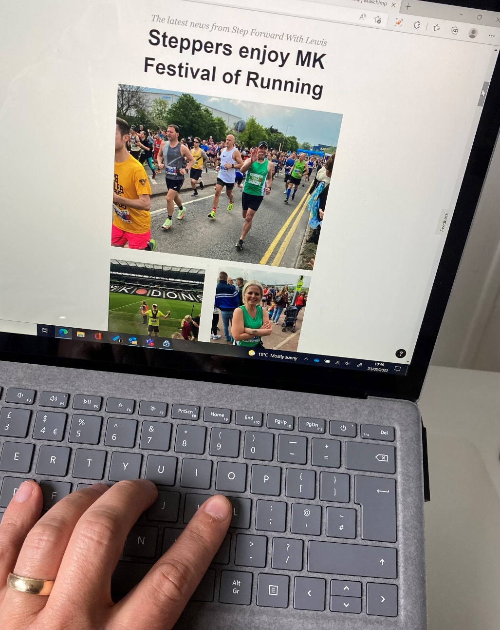 Step Forward With Lewis newsletter