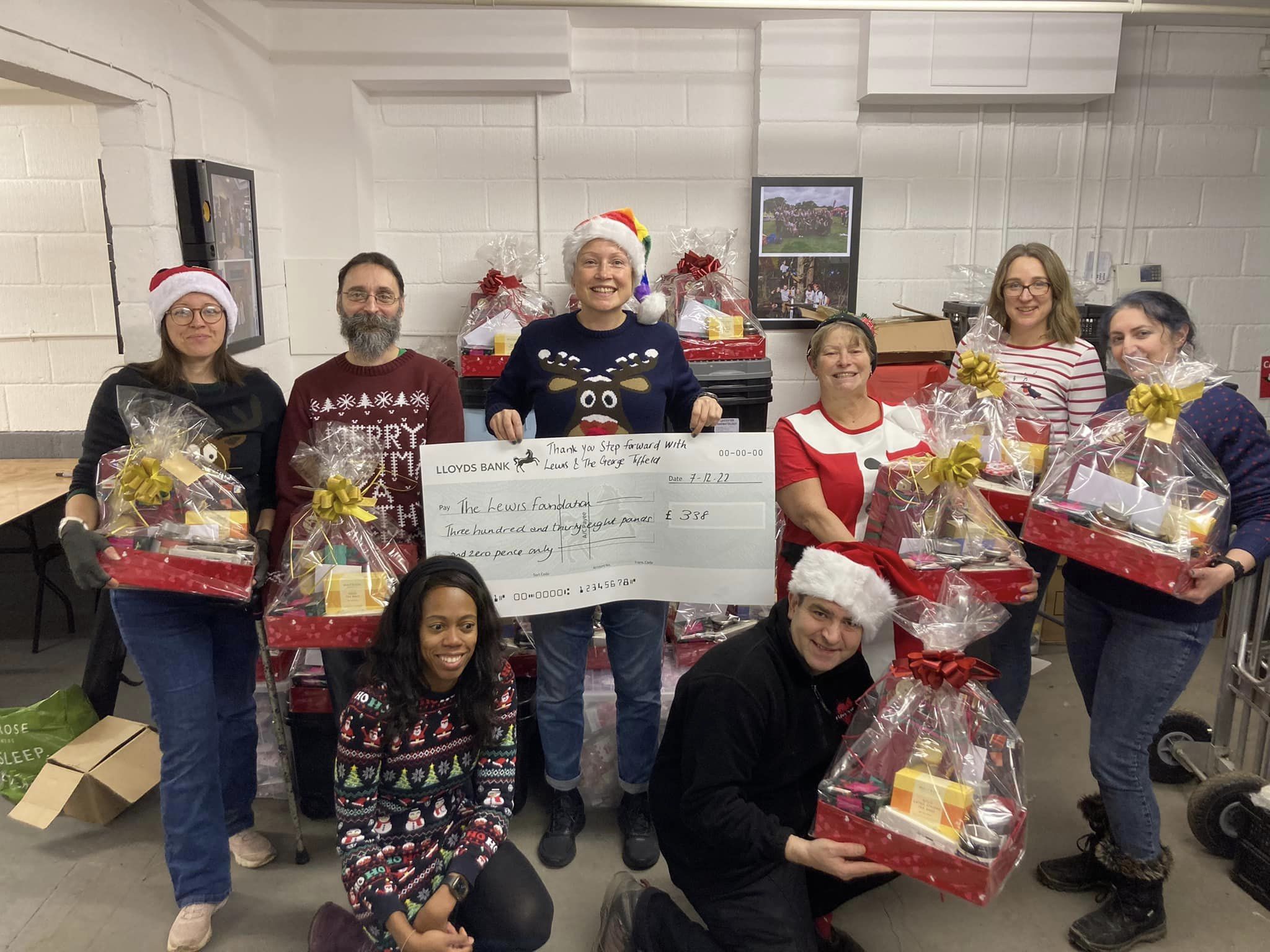 The Lewis Foundation hamper packing