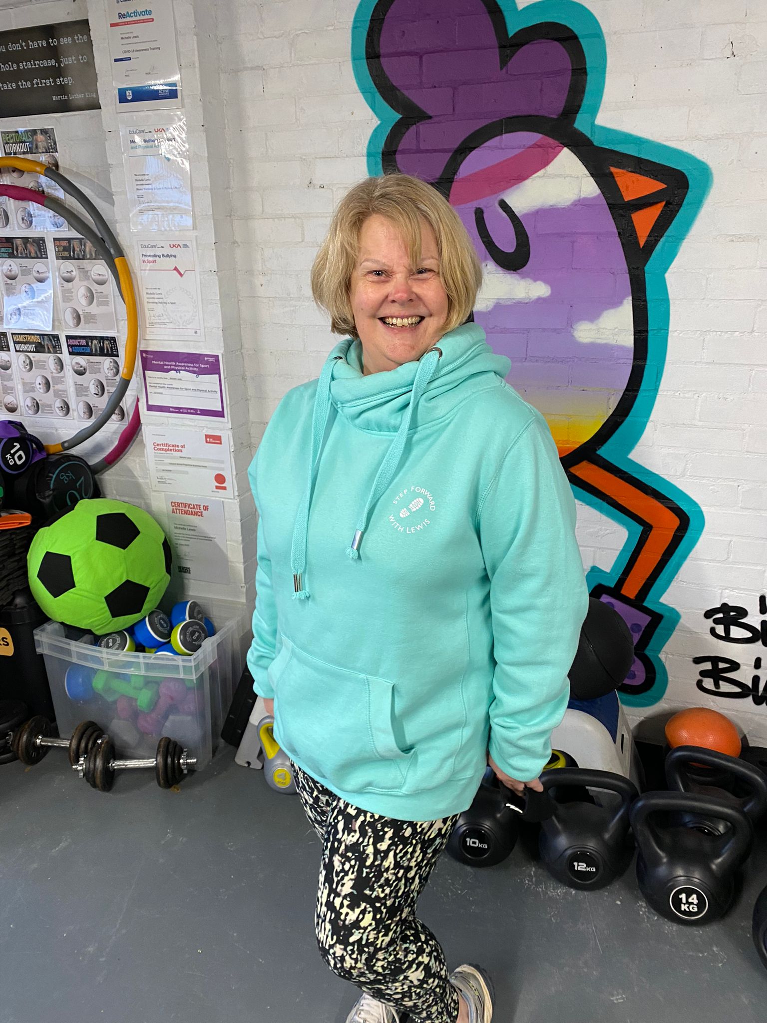 Step Forward With Lewis crossover neck hoodie