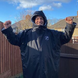 Step Forward With Lewis/Running Tales waterproof changing robe